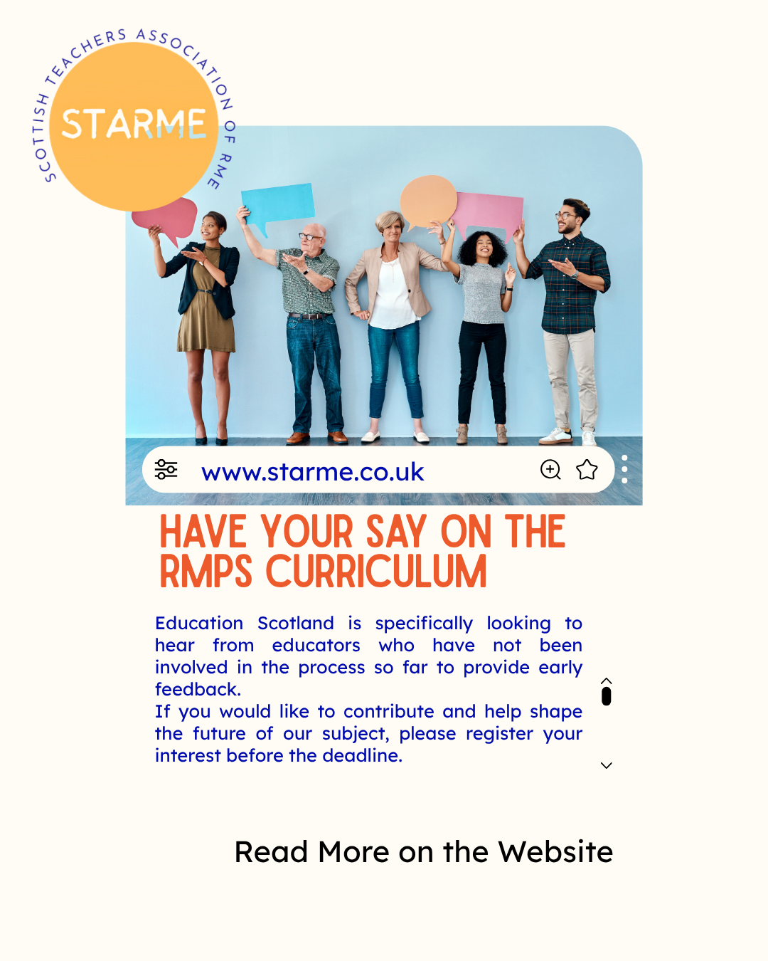 Have Your Say on the RMPS Curriculum